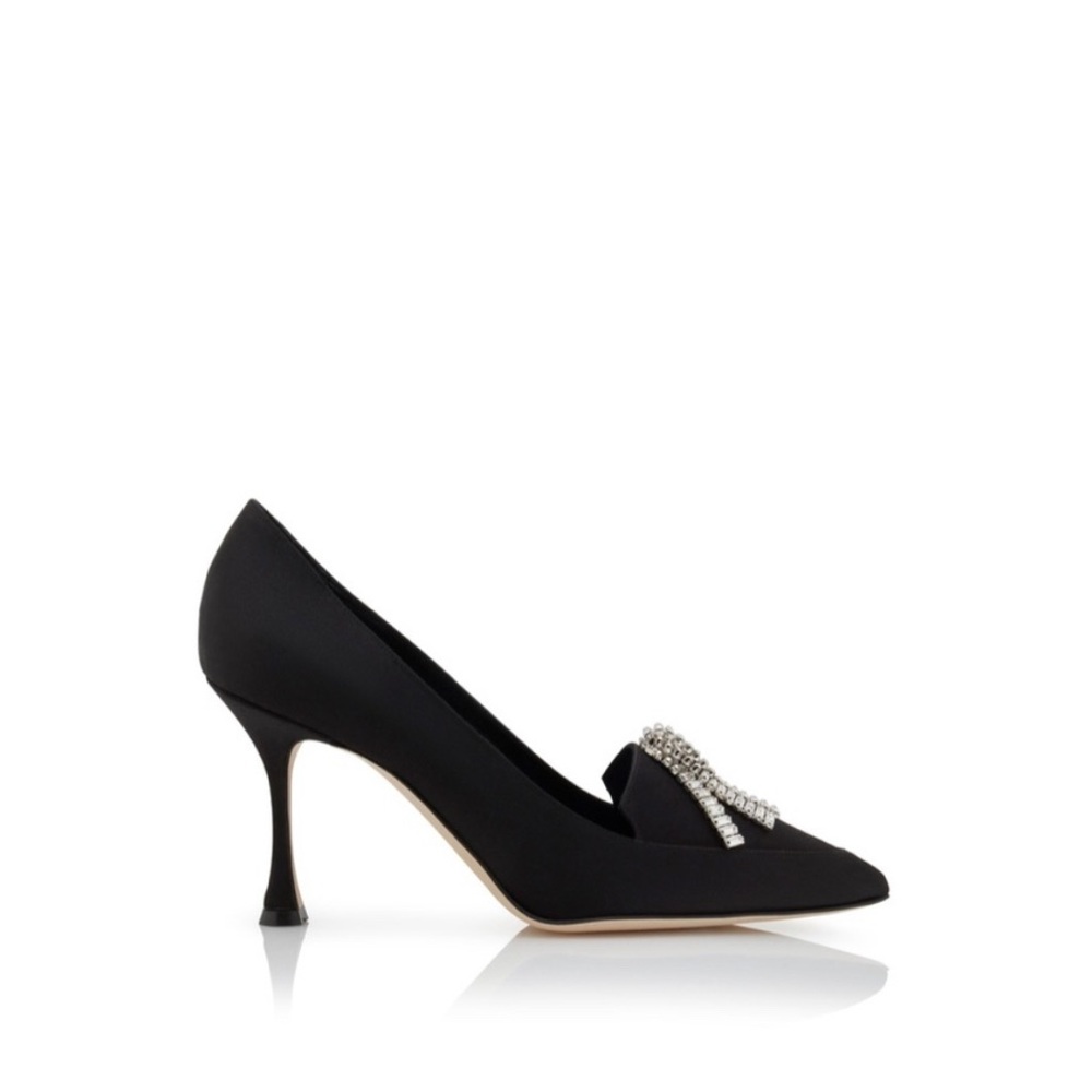 Manolo Blahnik Bambina 90 Satin Pump